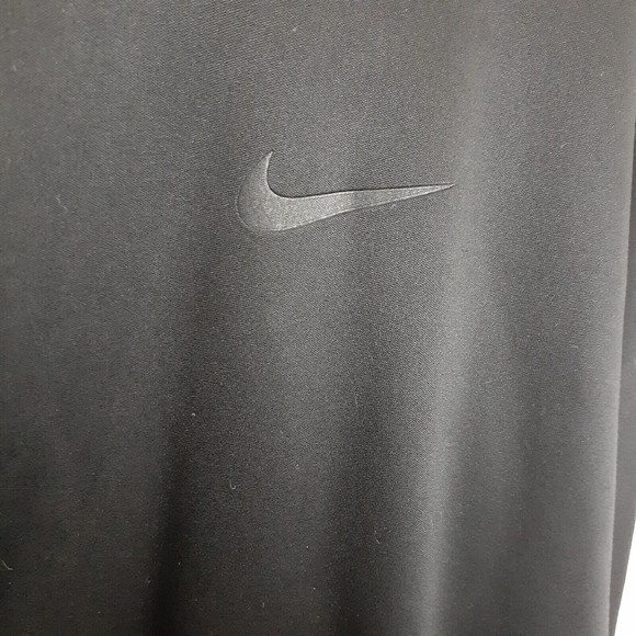 Nike Full Zip Hoodie Men XXL Black Fleece Lined Sweatshirt Vintage SOLD ON MERCA - Picture 4 of 10